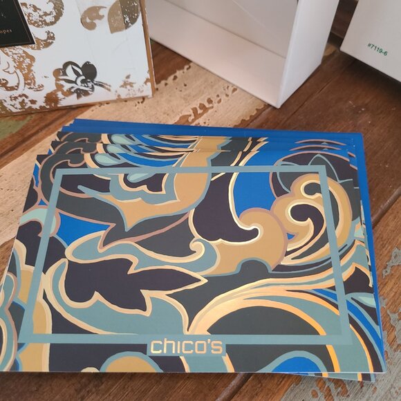 Chico’s Note Cards - 10 Blank Note Cards And 15 Envelopes - Picture 3 of 7